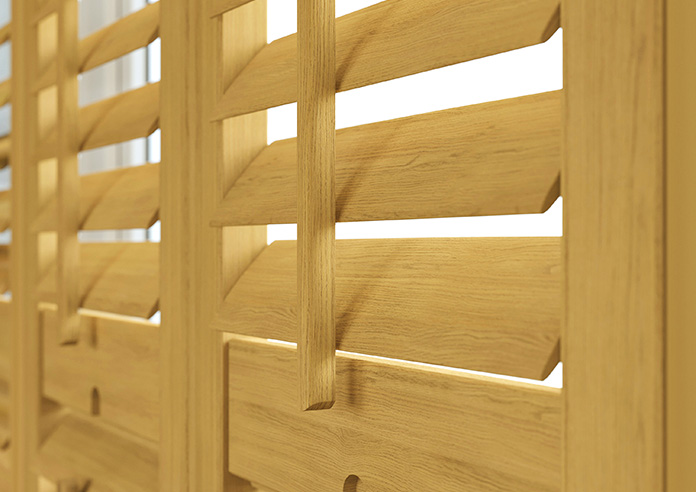 Kensington, Maple - Tier on Tier Twist&Fit Plantation Shutter - Image 4